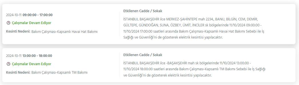 İstanbul'un 19 ilçesinde 8 saati bulacak elektrik kesintileri yaşanacak 17